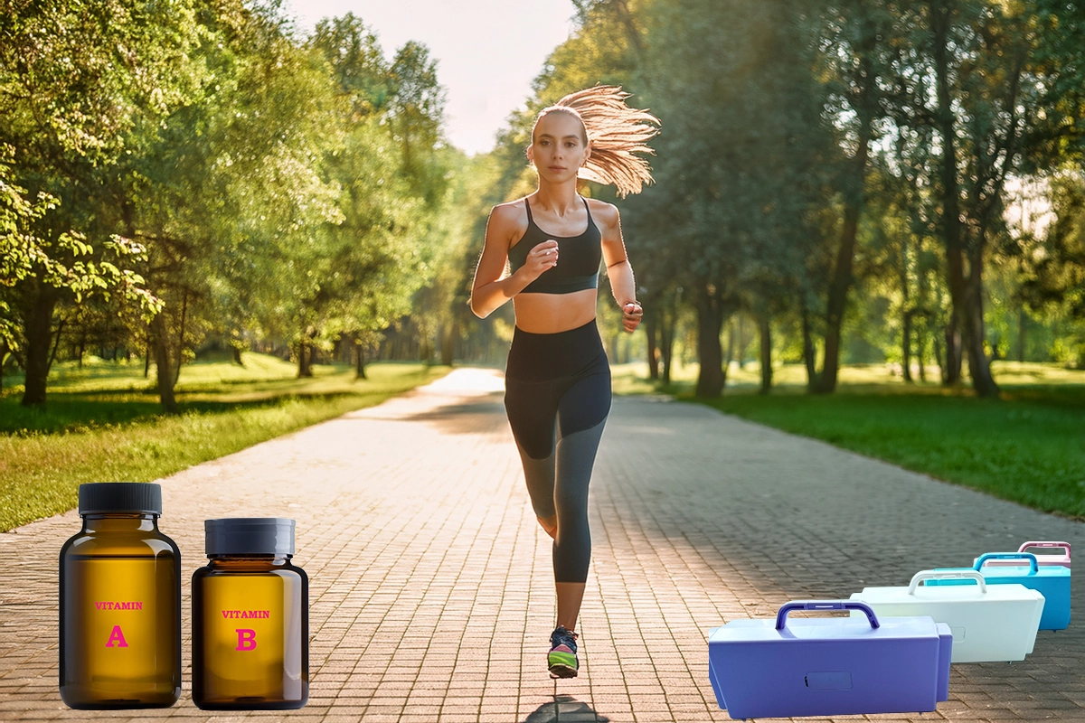 Atlet running in the park